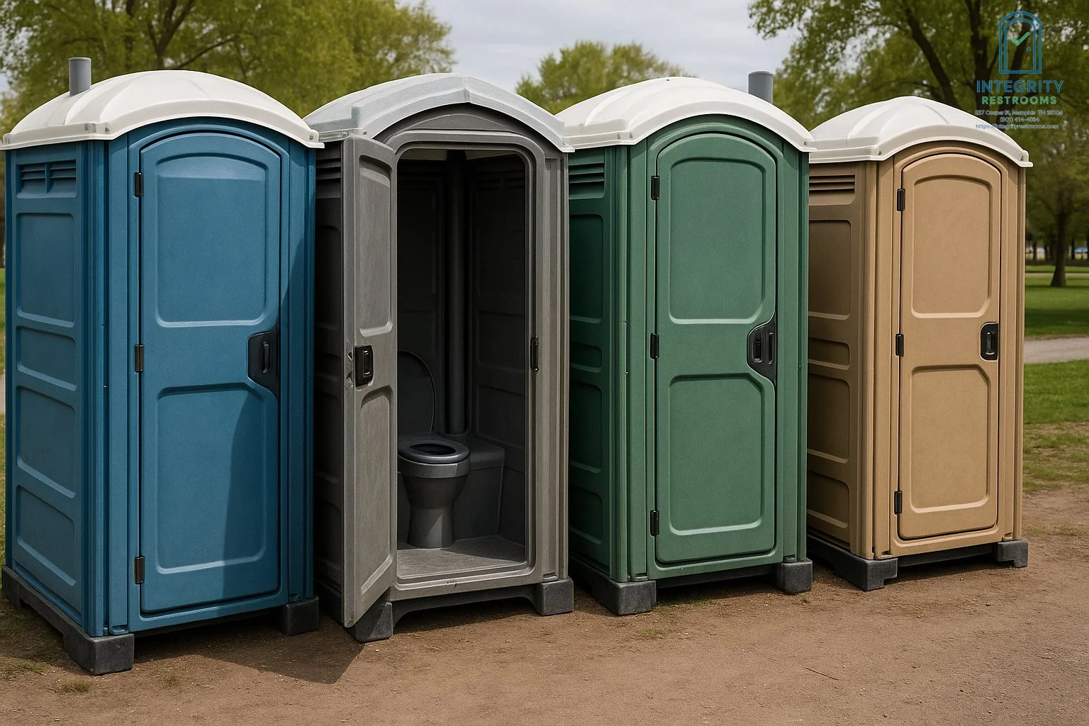 deluxe flushable portable toilet rental in memphis