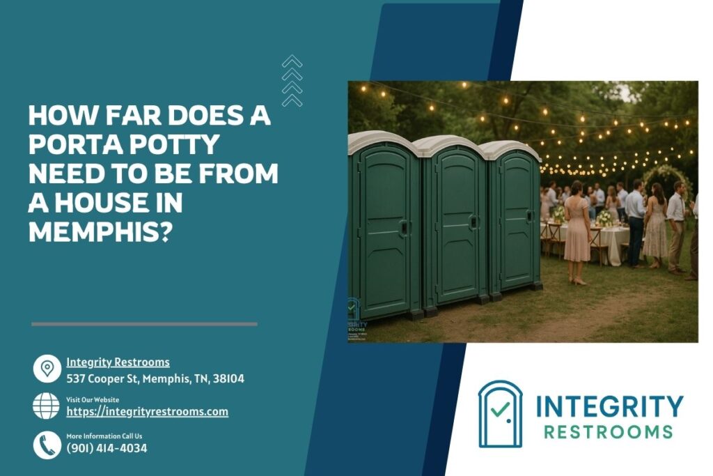 How Far Does A Porta Potty Need To Be From A House in Memphis