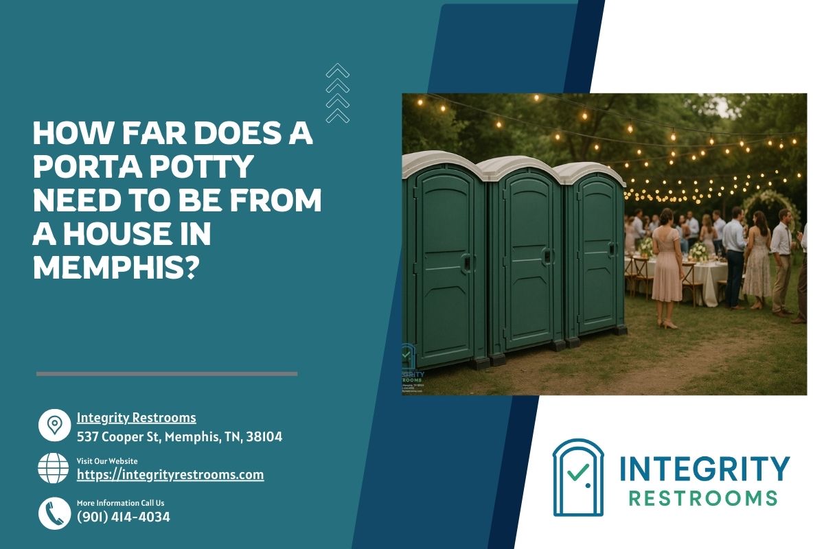 How Far Does A Porta Potty Need To Be From A House in Memphis